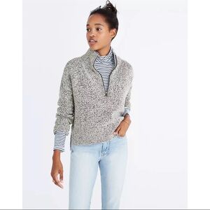 Madewell Heathered Gray Turtleneck Sweater